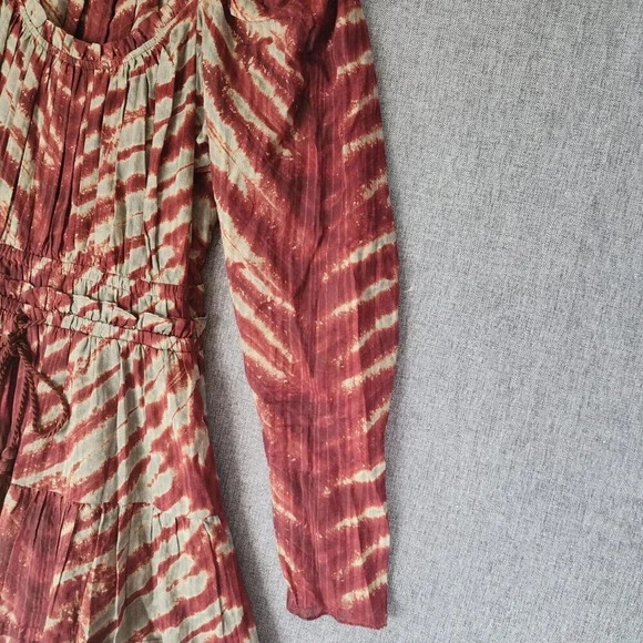New Ulla Johnson Naiara Mini Dress Women's Size 2 Canyon Clay Red Brown Tie-Dye - Picture 15 of 16
